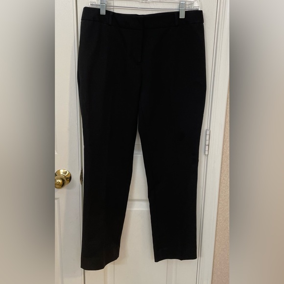 ANNE KLEIN NWT Sz 4, Retail $89 Deep Black Dress Pants; Mid Rise, Ankle Cropped. - Picture 2 of 15
